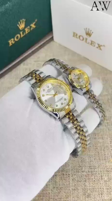 "Rolex Couple Watch ββ€οΈ Perfect match in time and style π°οΈπ©ββ€οΈβπ¨π"