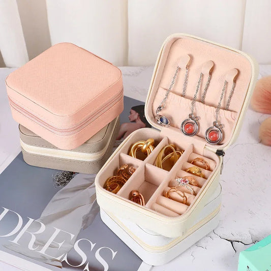 Mini jewelry storage box portable