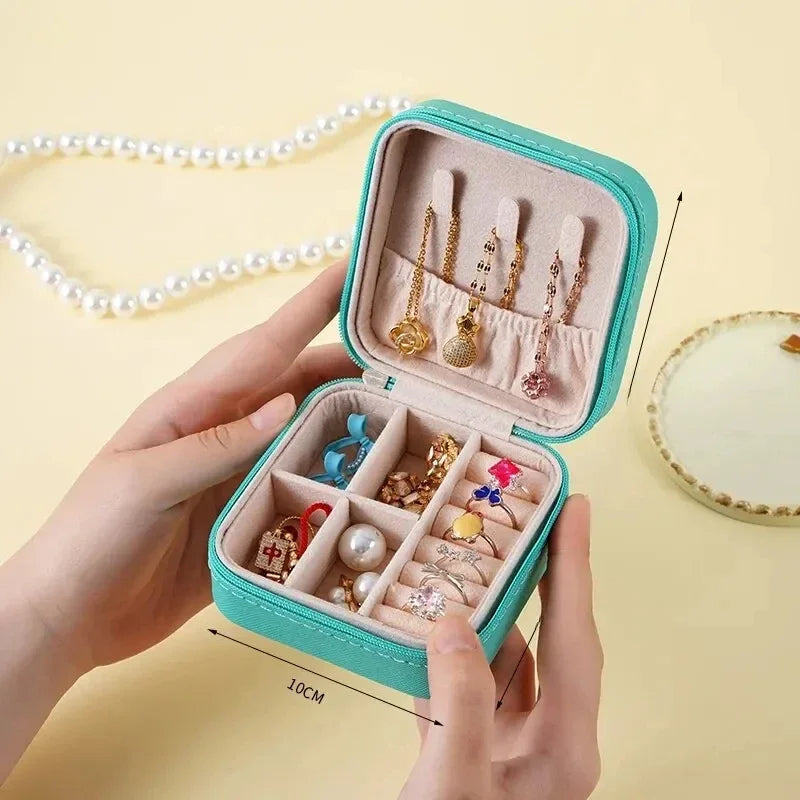 Mini jewelry storage box portable