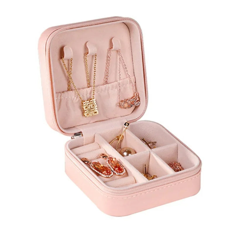 Mini jewelry storage box portable