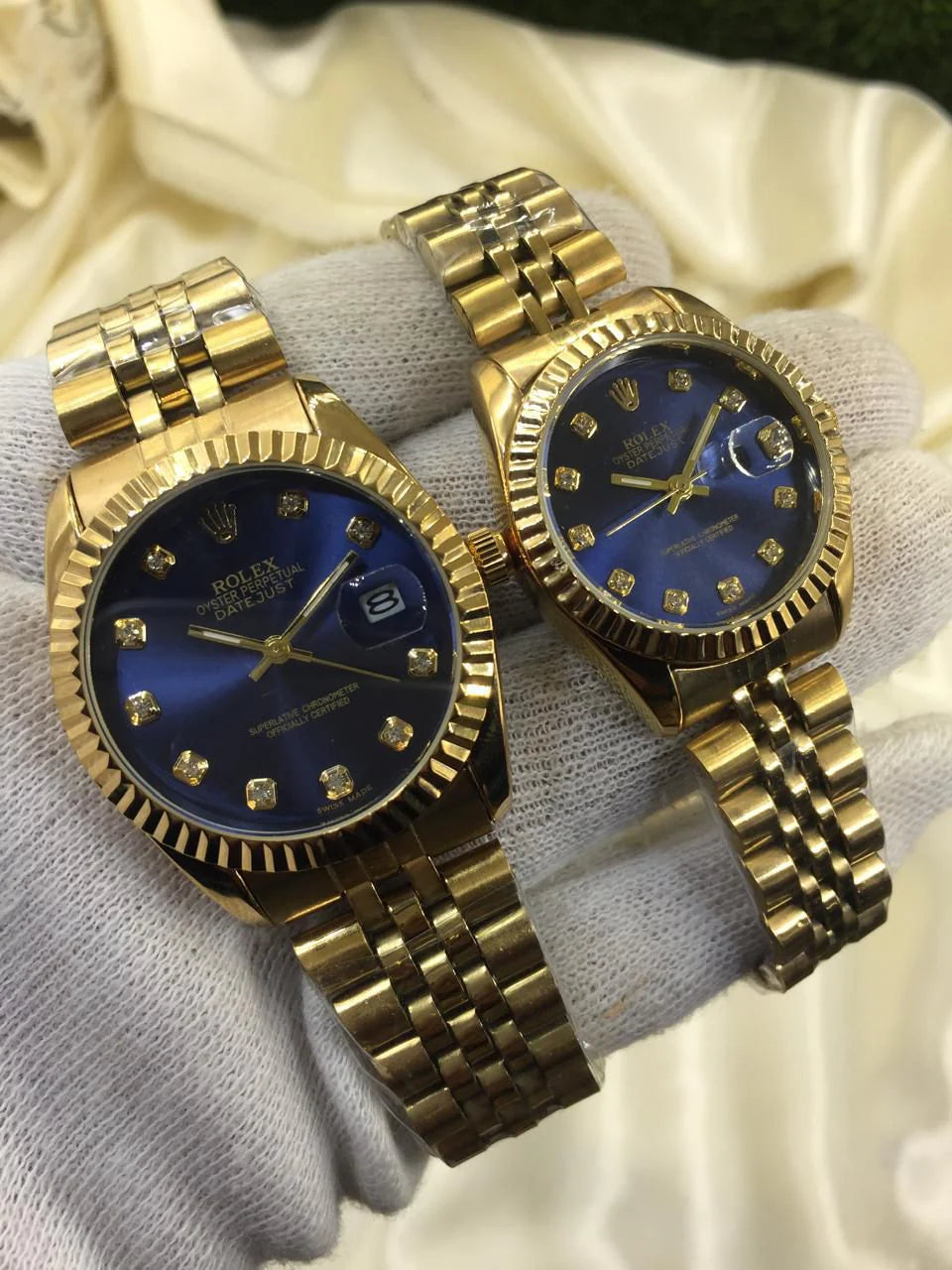 "Rolex Couple Watch ⌚❤️ Perfect match in time and style 🕰️👩‍❤️‍👨💎"