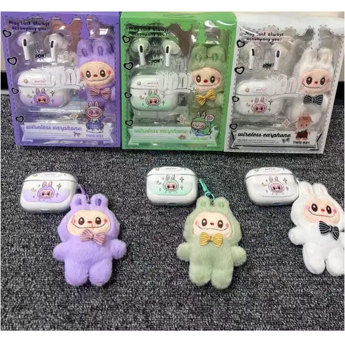 Labubu Doll With Earbuds